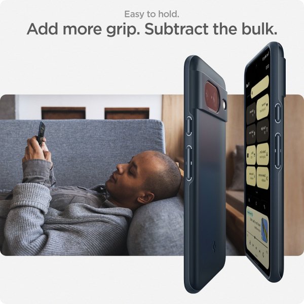 Spigen Google Pixel 8 -suojakuori Thin Fit Metal Slate
