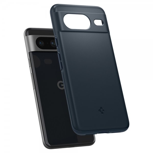 Spigen Google Pixel 8 -suojakuori Thin Fit Metal Slate