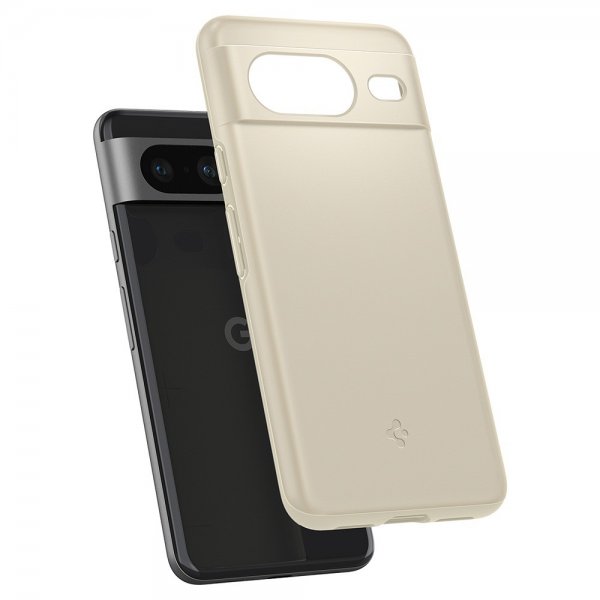 Spigen Google Pixel 8 Thin Fit -kuori, mykkä beige