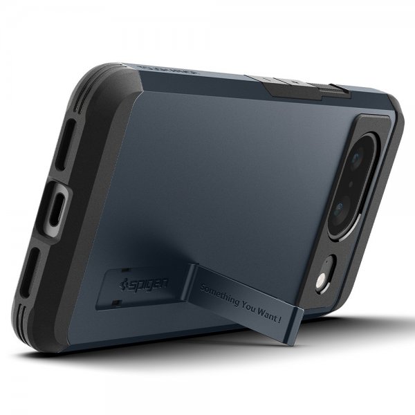 Spigen Google Pixel 8 -suojakuori Tough Armor Metal Slate