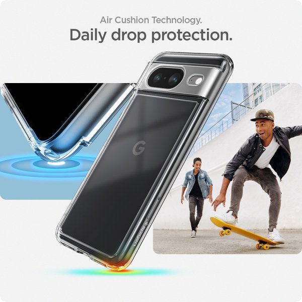 Spigen Google Pixel 8 Suojakuori Ultra Hybrid Crystal Clear