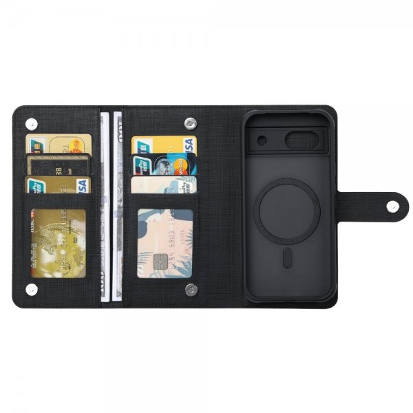 VILI Google Pixel 8a Kotelo irrotettavalla kuorella GMA Series MagSafe Musta