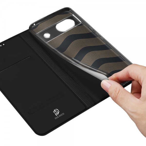 Dux Ducis Google Pixel 8a Fodral Skin Pro -sarja Musta