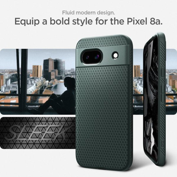 Spigen Google Pixel 8a Kuori Liquid Air Abyss Green