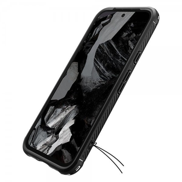 Spigen Google Pixel 8a -kuori Rugged Armor Matte Black