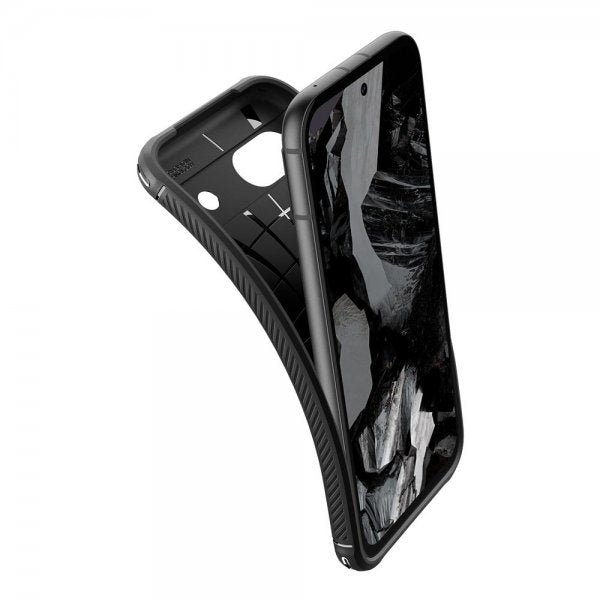 Spigen Google Pixel 8a -kuori Rugged Armor Matte Black
