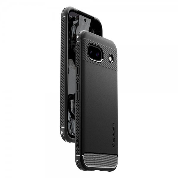 Spigen Google Pixel 8a -kuori Rugged Armor Matte Black