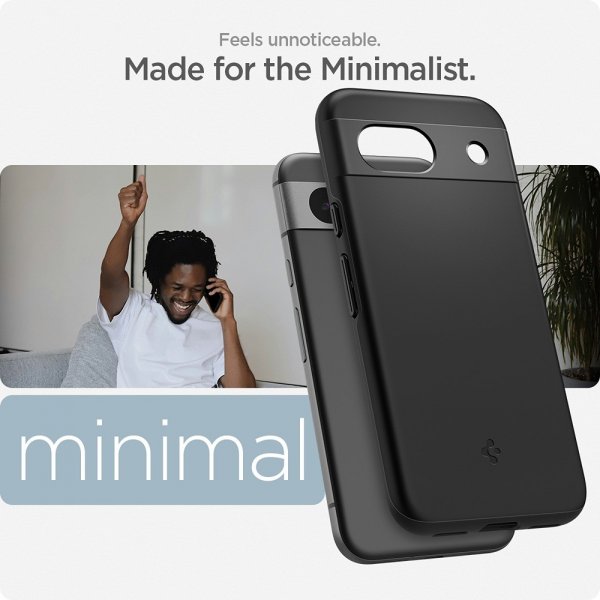 Spigen Google Pixel 8a Thin Fit -suojakuori, musta