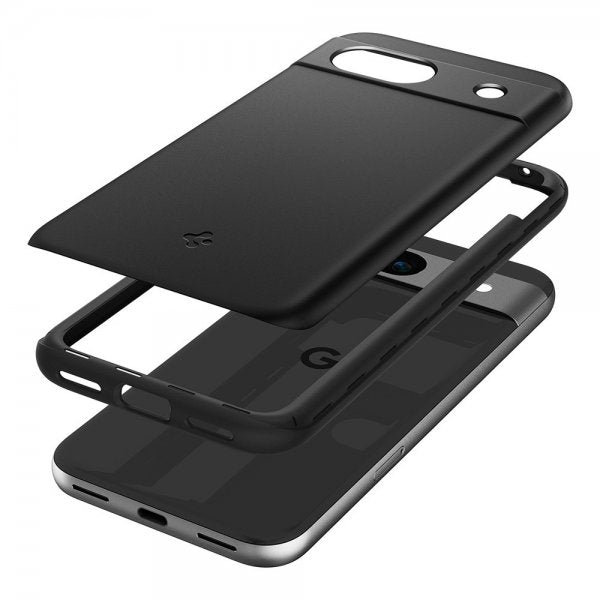 Spigen Google Pixel 8a Thin Fit -suojakuori, musta