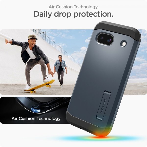 Spigen Google Pixel 8a Suojakotelo Tough Armor Metal Slate
