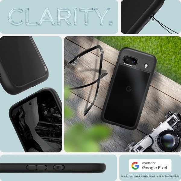 Spigen Google Pixel 8a Suojakuori Ultra Hybrid Mattamusta