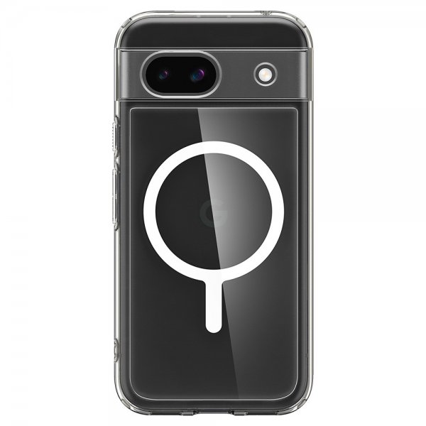 Spigen Google Pixel 8a Kuori Ultra Hybrid Metallirengas MagFit Valkoinen