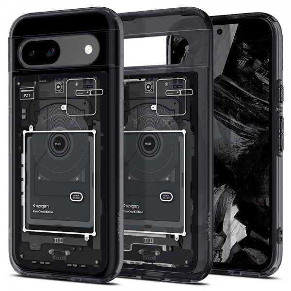 Spigen Google Pixel 8a Kuori Ultra Hybrid Zero One Musta