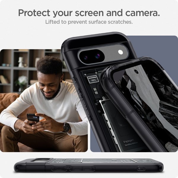 Spigen Google Pixel 8a Kuori Ultra Hybrid Zero One Musta