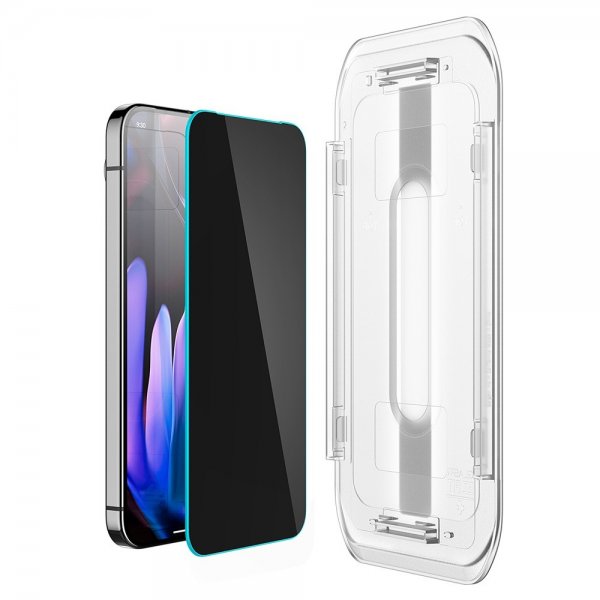 Spigen Google Pixel 9/9 Pro/Pixel 10/10 Pro Näytönsuoja GLAS.tR EZ Fit Privacy 2-pakkaus