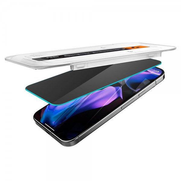 Spigen Google Pixel 9/9 Pro/Pixel 10/10 Pro Näytönsuoja GLAS.tR EZ Fit Privacy 2-pakkaus