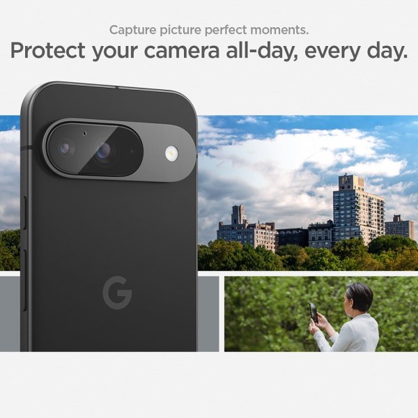 Spigen Google Pixel 9 -kameransuojalasi.tR EZ Fit Optik 2 kpl