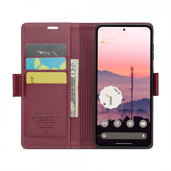 CaseMe Google Pixel 9/Pixel 9 Pro suojakuori 023-sarja Punainen