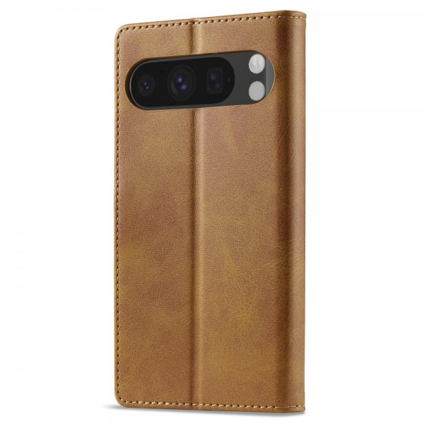 Lc.Imeeke Google Pixel 9/Pixel 9 Pro Korttipaikallinen Jalustakotelot Vaaleanruskea