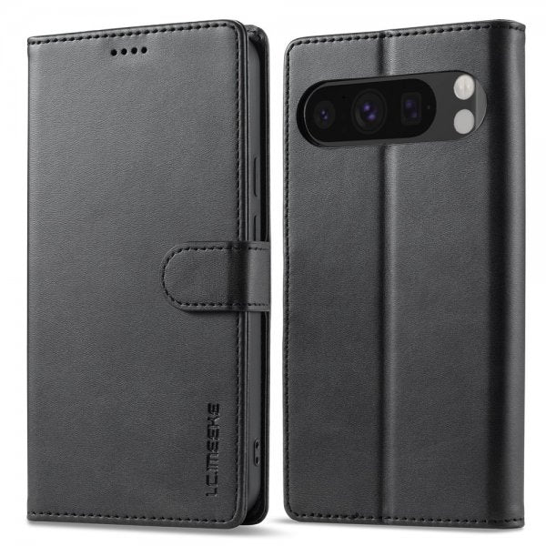 Lc.Imeeke Google Pixel 9/Pixel 9 Pro/Pixel 10/Pixel 10 Pro Kotelo Korttipaikalla Musta