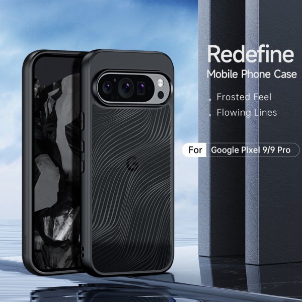 Dux Ducis Google Pixel 9/Pixel 9 Pro Kuori Aimo Series Musta