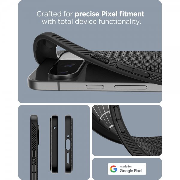 Spigen Google Pixel 9/Pixel 9 Pro Suojakuori Liquid Air Matte Black