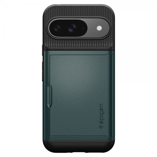 Spigen Google Pixel 9/Pixel 9 Pro Suojakuori Slim Armor CS Abyss Green
