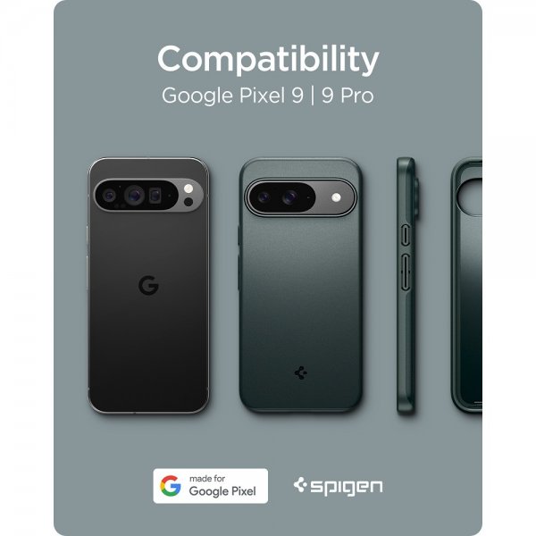Spigen Google Pixel 9/Pixel 9 Pro Kuori Thin Fit Abyss Green