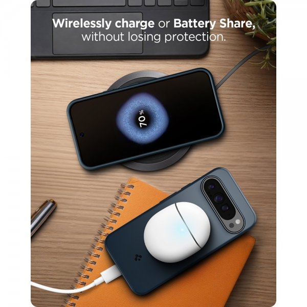 Spigen Google Pixel 9/Pixel 9 Pro Kuori Thin Fit Metal Slate