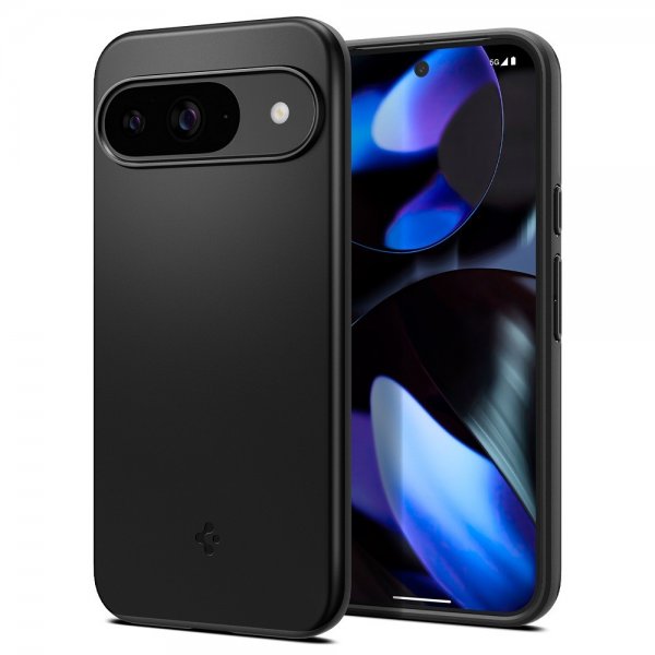 Spigen Google Pixel 9/Pixel 9 Pro -kuori Thin Fit, musta
