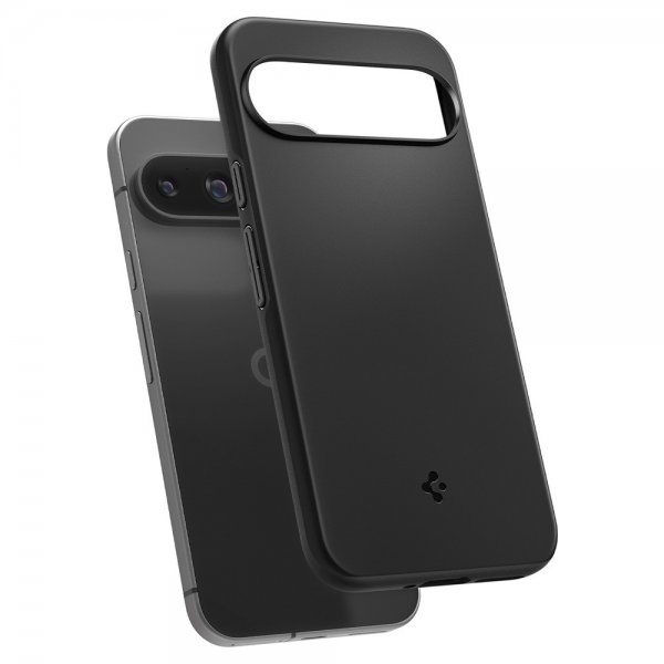 Spigen Google Pixel 9/Pixel 9 Pro -kuori Thin Fit, musta