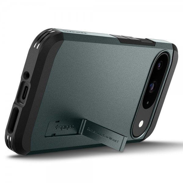 Spigen Google Pixel 9/Pixel 9 Pro Suojakuori Tough Armor Abyss Green