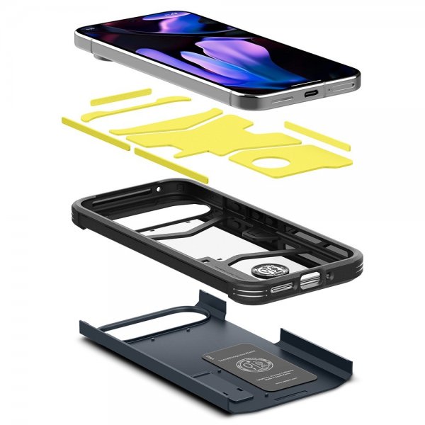 Spigen Google Pixel 9/Pixel 9 Pro kuori, Tough Armor, Metal Slate