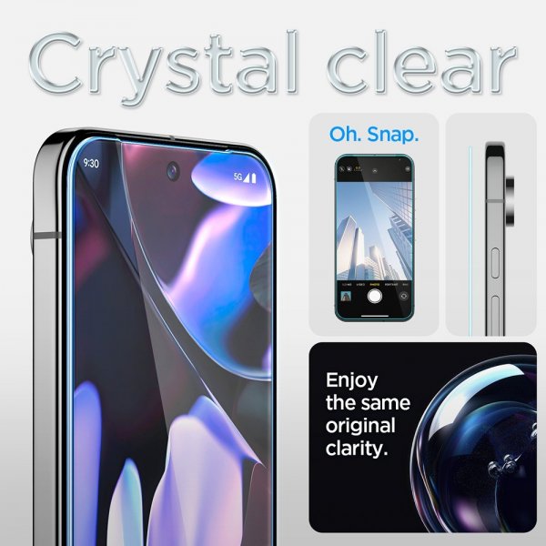 Spigen Google Pixel 9/9 Pro/Pixel 10/10 Pro näytönsuoja GLAS.tR EZ Fit 2-pakkaus