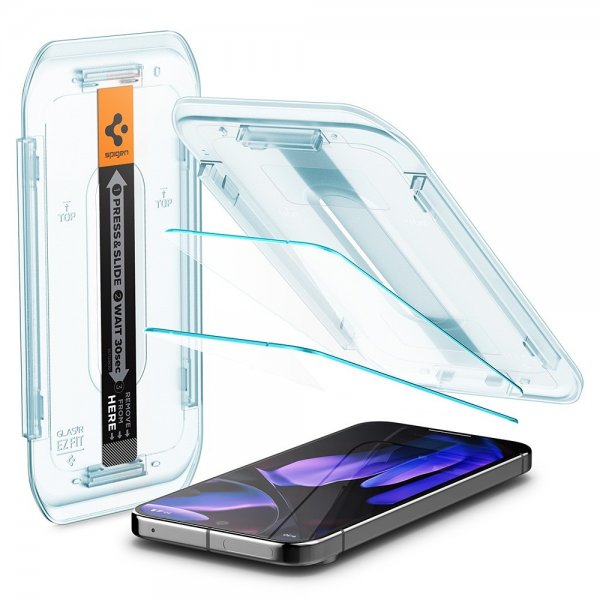 Spigen Google Pixel 9/9 Pro/Pixel 10/10 Pro näytönsuoja GLAS.tR EZ Fit 2-pakkaus