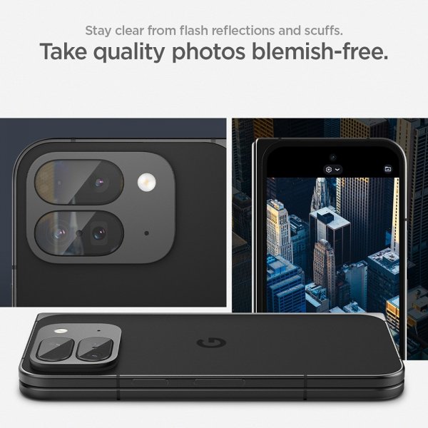 Spigen Google Pixel 9 Pro Fold Kamerasuojalasi.tR EZ Fit Optics 2-pack