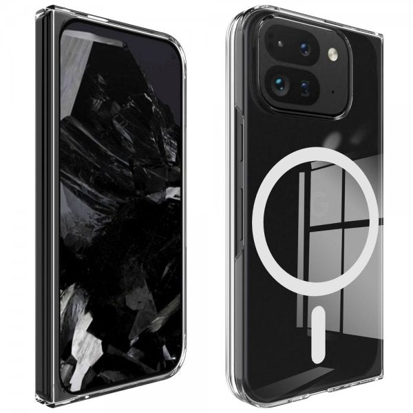 Google Pixel 9 Pro Fold Suojakuori MagSafe Läpinäkyvä