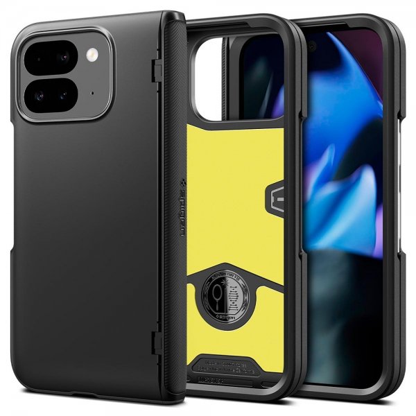 Spigen Google Pixel 9 Pro Fold -kuoret, Slim Armor Pro, musta