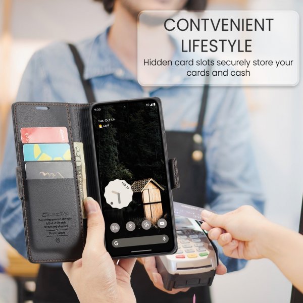 CaseMe Google Pixel 9 Pro XL Kotelo 023 Series Musta