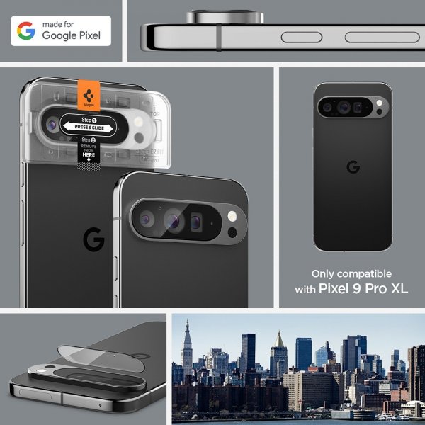 Spigen Google Pixel 9 Pro XL Kamerasuojalasi.tR EZ Fit Optik 2-pack