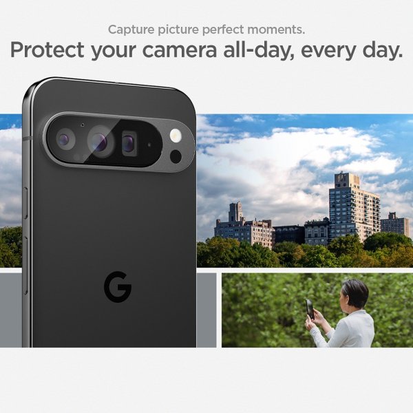 Spigen Google Pixel 9 Pro XL Kamerasuojalasi.tR EZ Fit Optik 2-pack