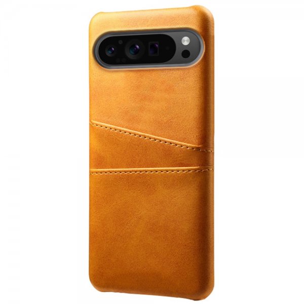 Google Pixel 9 Pro XL -suojakotelo kahdella korttipaikalla, vaaleanruskea