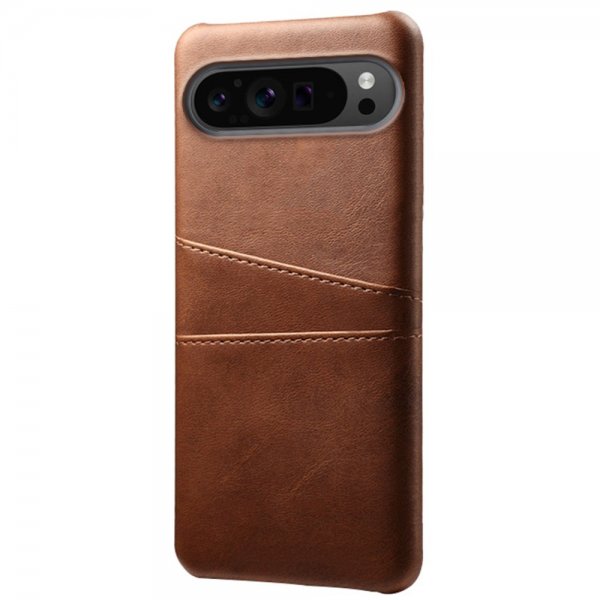 Google Pixel 9 Pro XL Kuori kahdella korttipaikalla, tummanruskea
