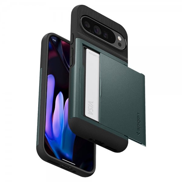 Spigen Google Pixel 9 Pro XL Kuori Slim Armor CS Abyss Green