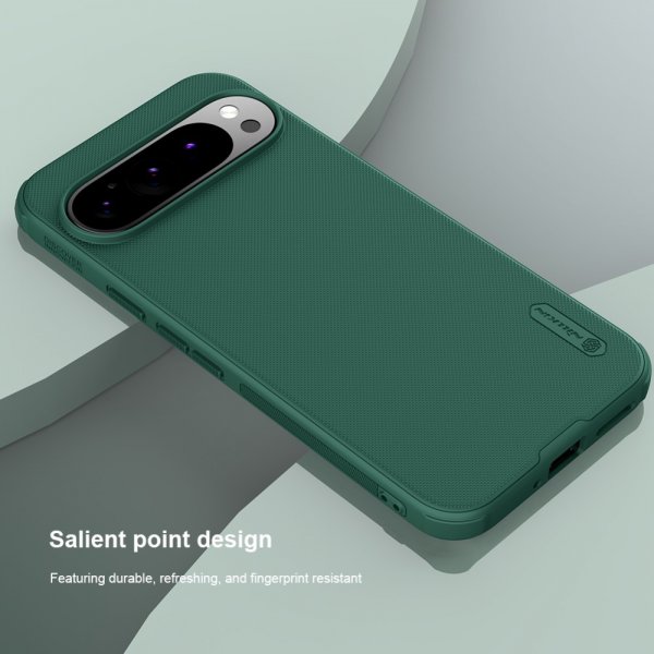 Nillkin Google Pixel 9 Pro XL -suojakuori Super Frosted Shield Pro MagSafe, vihreä