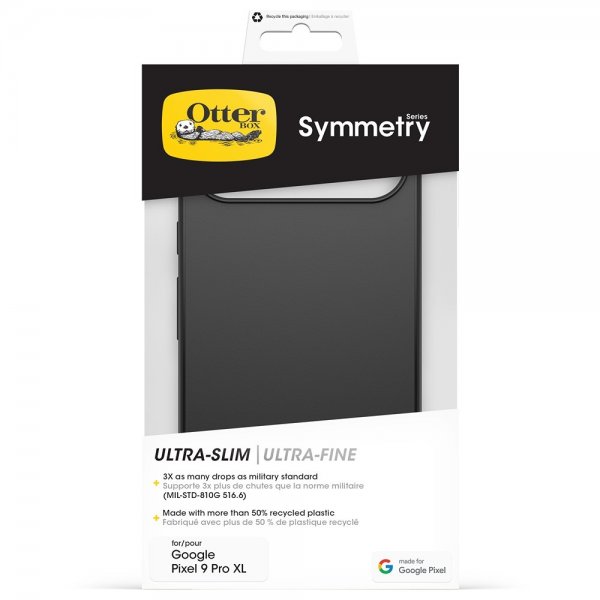 Otterbox Google Pixel 9 Pro XL Symmetry -suojakuori, musta