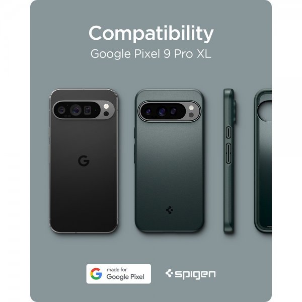 Spigen Google Pixel 9 Pro XL Suoja Thin Fit Abyss Green