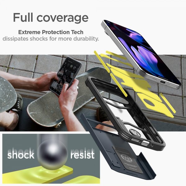 Spigen Google Pixel 9 Pro XL -suojakuori Tough Armor, Metal Slate