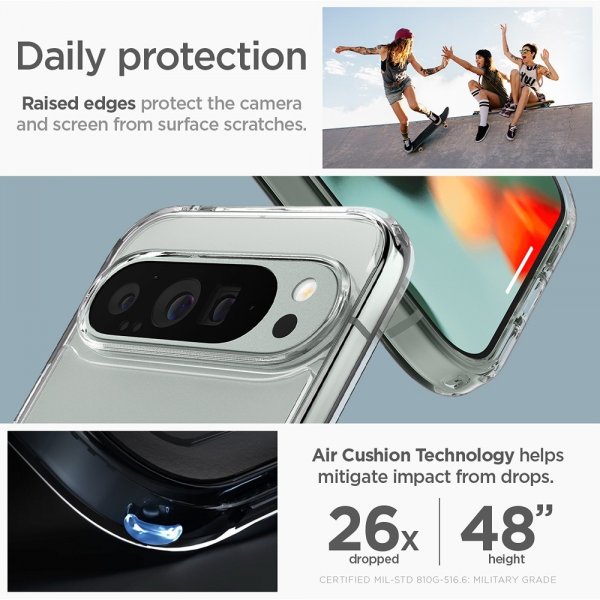 Spigen Google Pixel 9 Pro XL Kuori Ultra Hybrid Crystal Clear