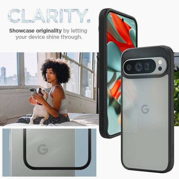 Spigen Google Pixel 9 Pro XL Kuori Ultra Hybrid Matte Black